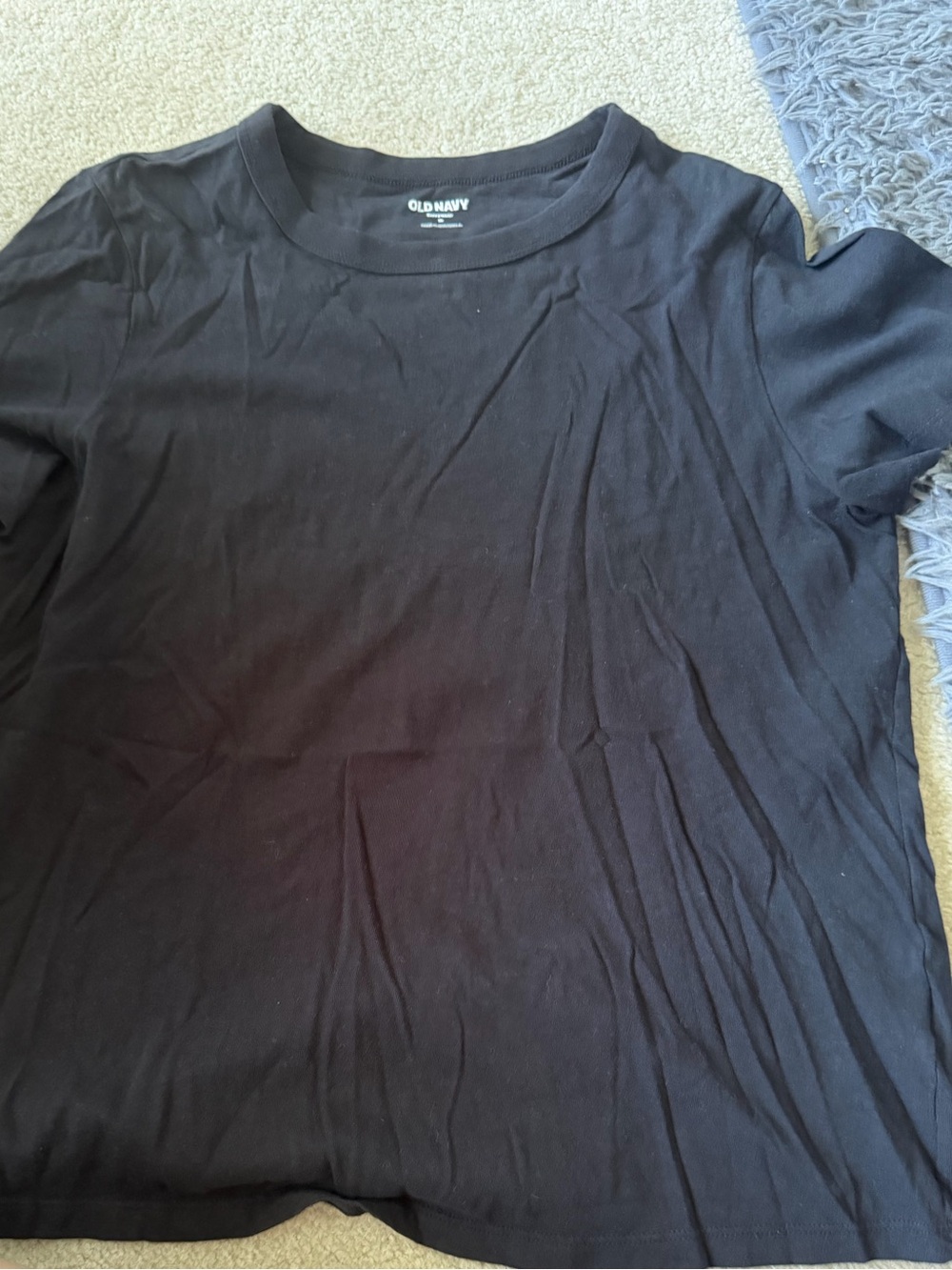Old Navy Black Short Sleeve Crewneck Tee